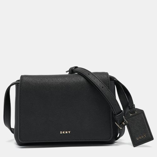 Dkny Black Leather Flap Crossbody Bag - Dkny - Modalova