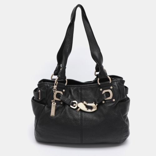 Dkny Black Leather Satchel - Dkny - Modalova