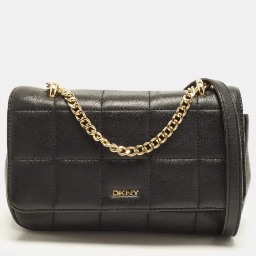 Flap Quilted Leather Shoulder Bag - Dkny - Modalova