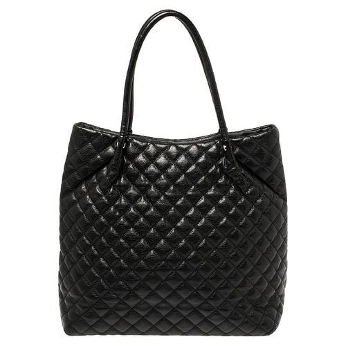 Dkny Black Quilted Leather Tote - Dkny - Modalova