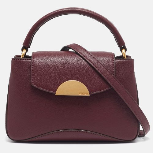 DKNY Burgundy Leather Luna Top Handle Bag - Dkny - Modalova