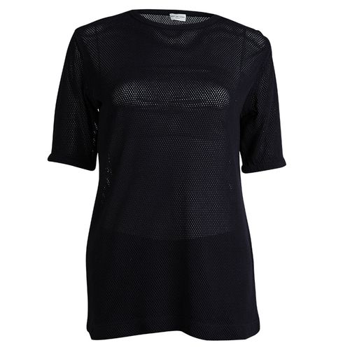 Dries Van Noten Navy Blue Perforated Knit T-Shirt M - Dries van Noten - Modalova