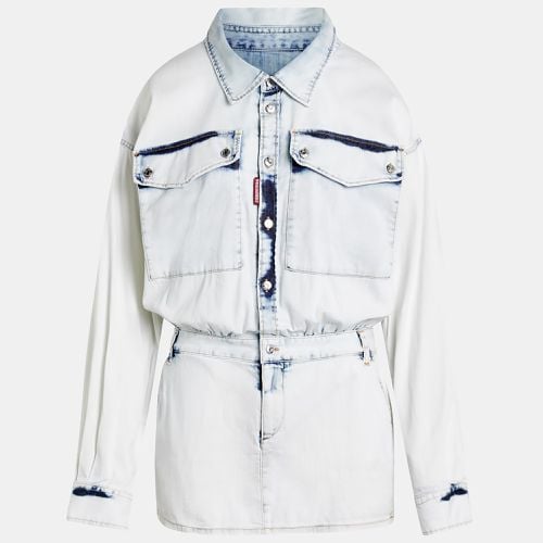 Dsquared2 Blue Denim Jacket Like Dress XS - Dsquared2 - Modalova