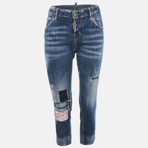 Dsquared2 Blue Distressed Denim Cool Girl Jeans S Waist 30" - Dsquared2 - Modalova