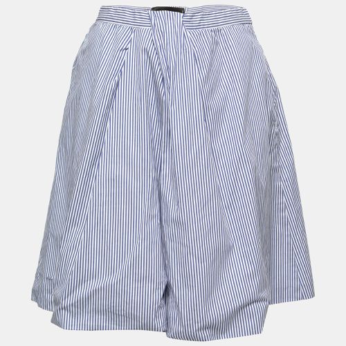 Dsquared2 Blue Striped Cotton Pleated Skirt M - Dsquared2 - Modalova