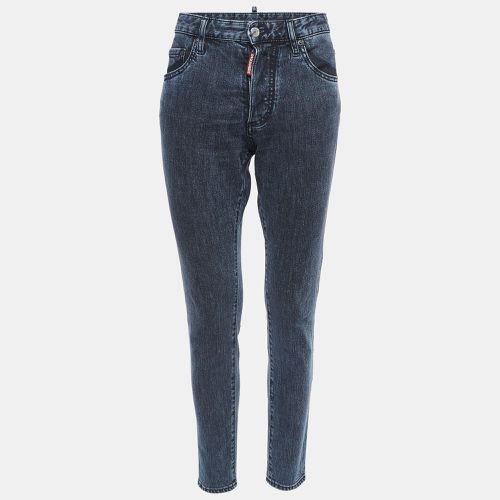 Dsquared2 Blue Washed Denim Buttoned Skinny Dan Jeans S - Dsquared2 - Modalova