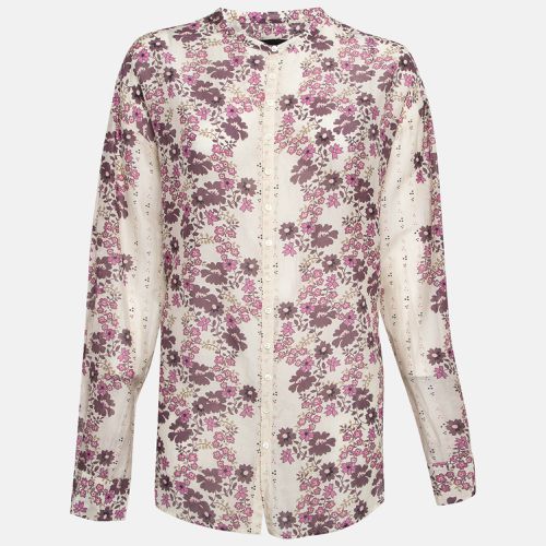 Dsquared2 Pink/Cream Floral Print Cotton Blend Shirt XL - Dsquared2 - Modalova