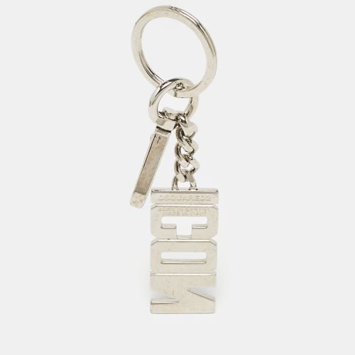 Dsquared2 Icon Logo Silver Tone Key Ring - Dsquared2 - Modalova