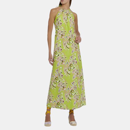 Emilio Pucci Green Africana Print Dress S - Emilio Pucci - Modalova