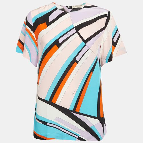 Emilio Pucci Multicolor Printed Silk Top S - Emilio Pucci - Modalova