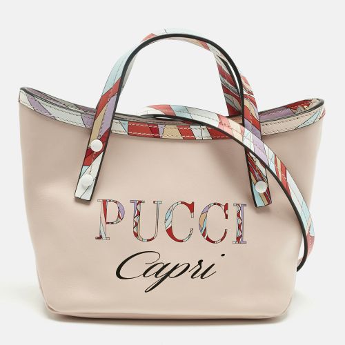 Emilio Pucci Pink/Multicolor Leather Capri Tote - Emilio Pucci - Modalova