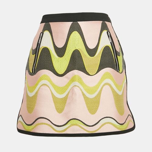 Emilio Pucci Pink Wave Jacquard Mini Skirt M - Emilio Pucci Archivio - Modalova