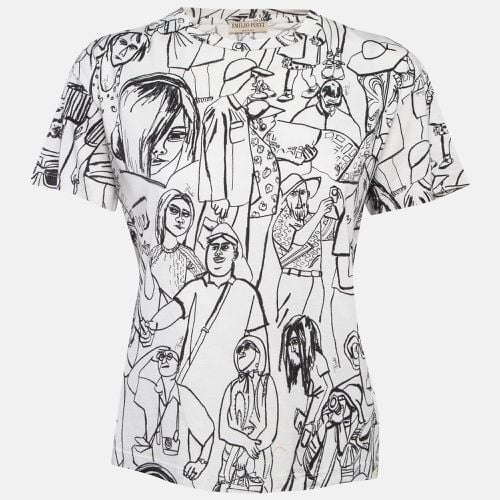 Emilio Pucci White Turisti Fiorentini Print Cotton T-Shirt S - Emilio Pucci - Modalova