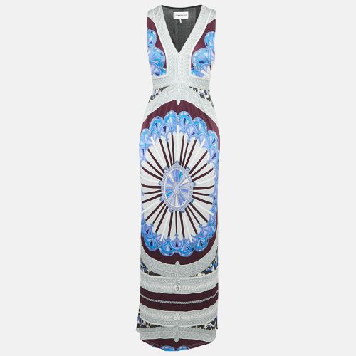 Emilio Pucci Multicolor Printed Jersey V-Neck Sleeveless Maxi Dress S - Emilio Pucci - Modalova