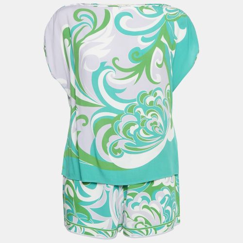 Emilio Pucci Multicolor Printed Viscose Top and Shorts Set S - Emilio Pucci - Modalova