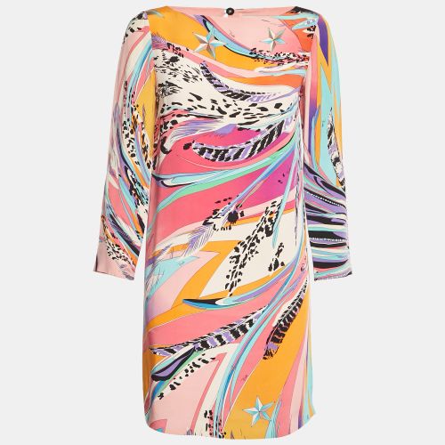 Emilio Pucci Multicolor Silk Long Sleeve Mini Dress S - Emilio Pucci - Modalova