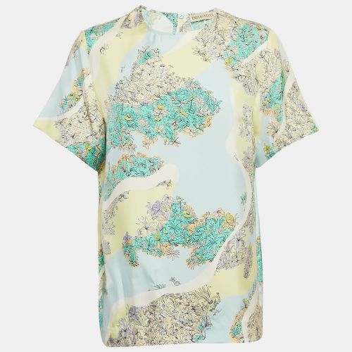 Emilio Pucci Multicolor Floral Print Silk Top S - Emilio Pucci - Modalova