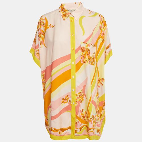 Emilio Pucci Yellow Printed Crepe Loose Fit Blouse M - Emilio Pucci - Modalova