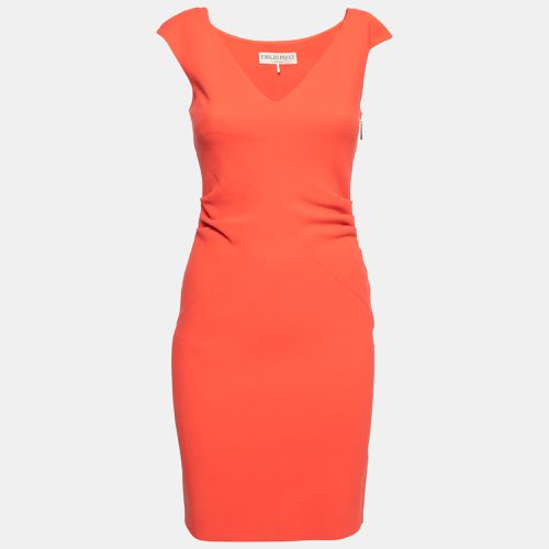 Emilio Pucci Coral Wool Gathered Detail Sleeveless Dress S - Emilio Pucci - Modalova