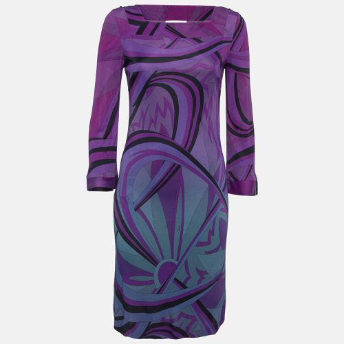 Emilio Pucci Multicolor Print Jersey Long Sleeve Dress M - Emilio Pucci - Modalova