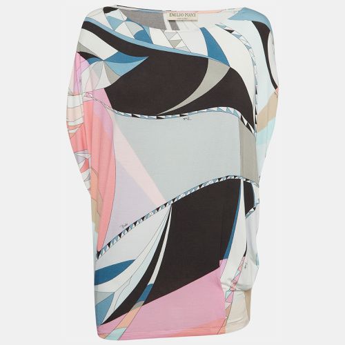 Emilio Pucci Multicolor Printed Jersey Batwing Blouse M - Emilio Pucci - Modalova