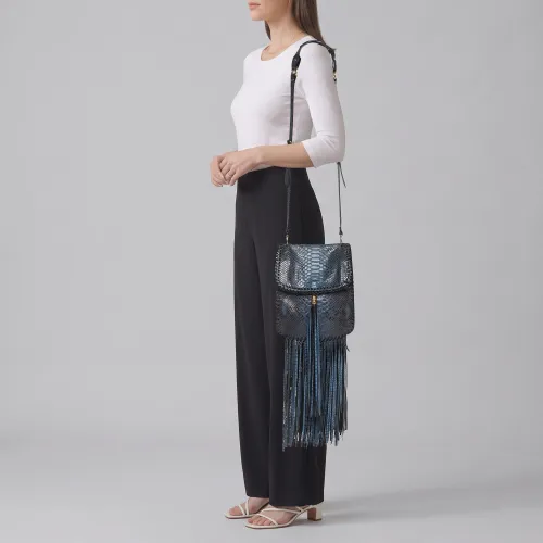 Python Tassel Flap Messenger Bag - Emilio Pucci - Modalova