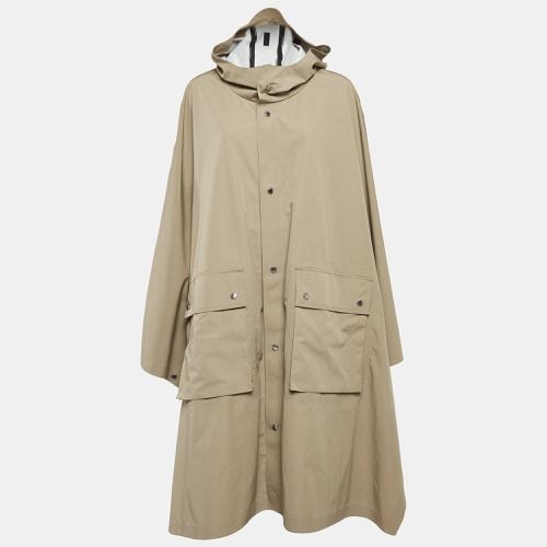 Emporio Armani Khaki Green Hooded Trench Coat XL - Emporio Armani - Modalova