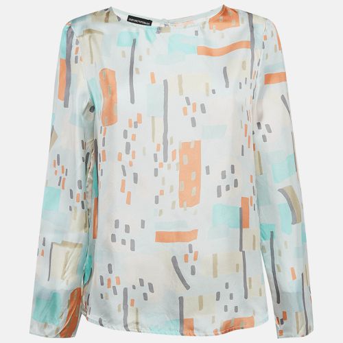 Emporio Armani Multicolor Geometric Print Silk Blouse M - Emporio Armani - Modalova