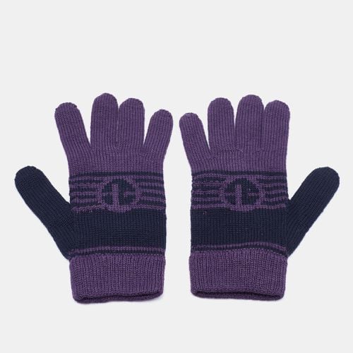 Emporio Armani Purple Wool Gloves S - Emporio Armani - Modalova