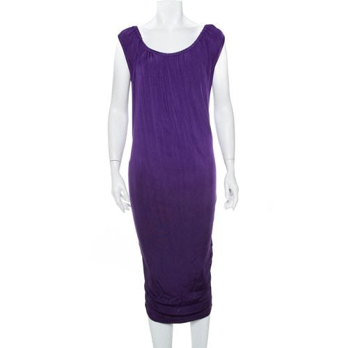 Emporio Armani Purple Knit Sleeveless Shift Dress M - Emporio Armani - Modalova