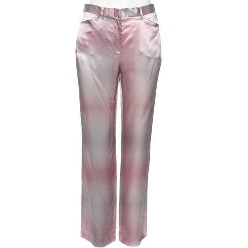 Emporio Armani Pink & Grey Silk Pants M - Emporio Armani - Modalova