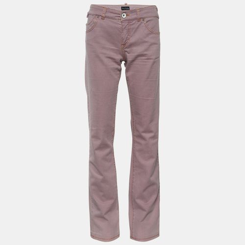 Emporio Armani Pale Pink Denim Straight Fit Jeans M - Emporio Armani - Modalova