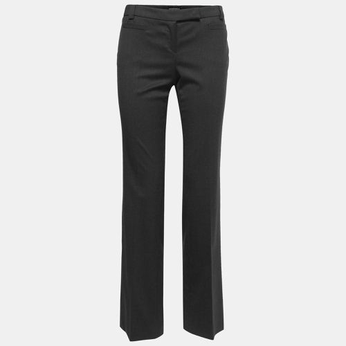 Emporio Armani Charcoal Grey Wool Tailored Trousers M - Emporio Armani - Modalova