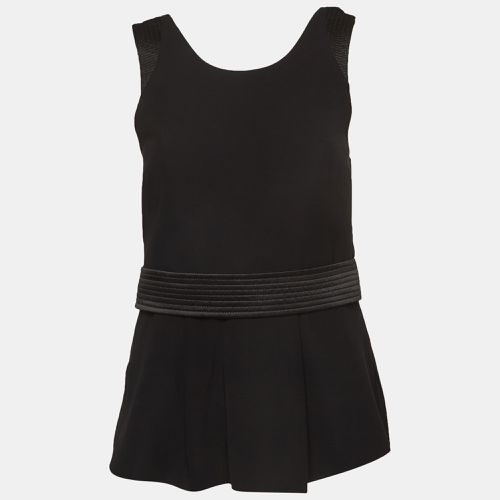 Emporio Armani Black Knit Sleeveless Top S - Emporio Armani - Modalova