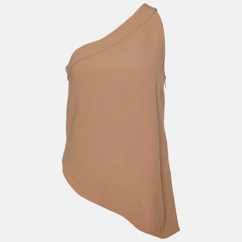 Emporio Armani Beige Crepe One Shoulder Top S - Emporio Armani - Modalova