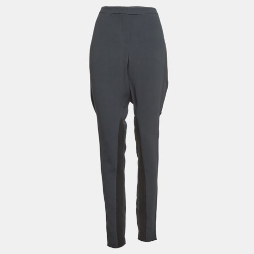 Emporio Armani Grey Crepe Paneled Pants L - Emporio Armani - Modalova