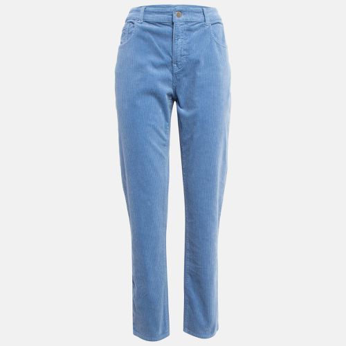 Emporio Armani Blue Corduroy High Rise Skinny Jeans L Waist 31" - Emporio Armani - Modalova