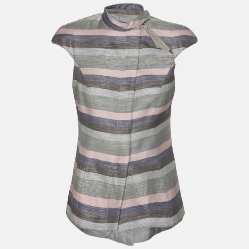 Striped Cotton Sleeveless Vest S - Emporio Armani - Modalova