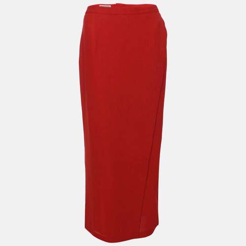 Emporio Armani Red Viscose Maxi Skirt M - Emporio Armani - Modalova