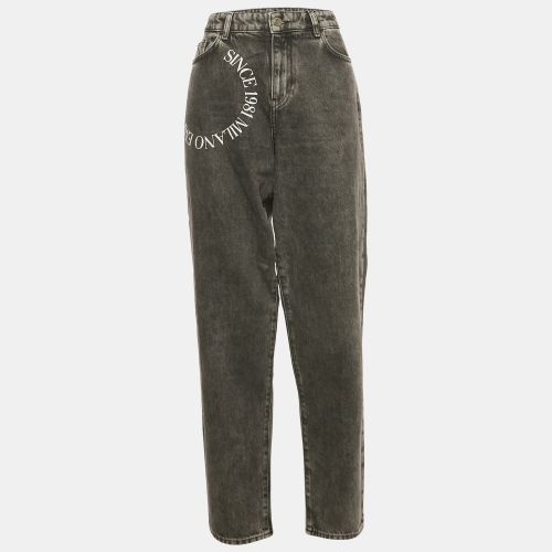 Emporio Armani Dark Grey Denim High Waist Jeans M - Emporio Armani - Modalova