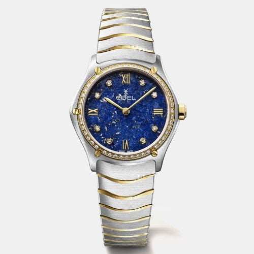 Ebel Lapis Lazuli Stainless Steel and 18K Yellow Gold Sport Classic Women's Watch 29 mm - Ebel - Modalova