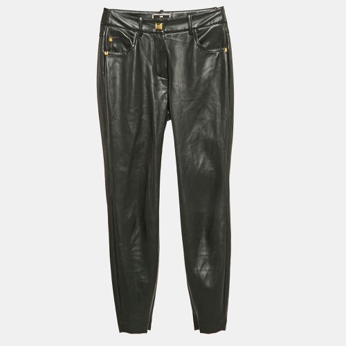 Elisabetta Franchi Black Faux Leather Stud Detail Trousers S - Elisabetta Franchi - Modalova