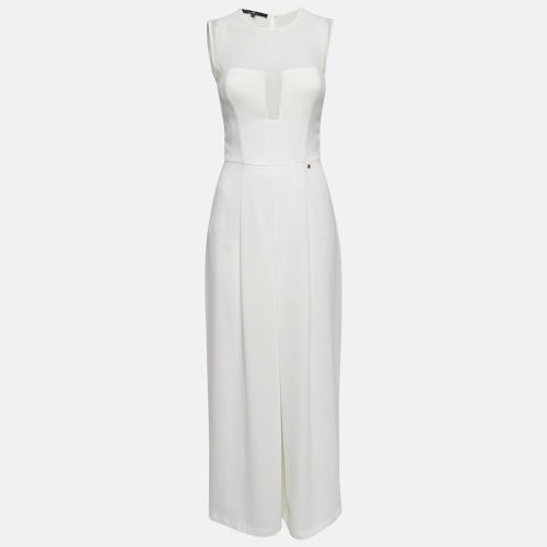 Elisabetta Franchi White Crepe Sleeveless Jumpsuit S - Elisabetta Franchi - Modalova