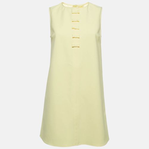 Elisabetta Franchi Yellow Crepe Bow Detail Passepartout Dress S - Elisabetta Franchi - Modalova