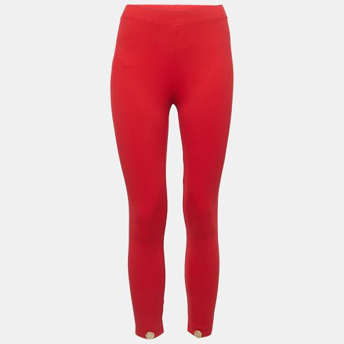 Elisabetta Franchi Red Nylon Knit Leggings S - Elisabetta Franchi - Modalova