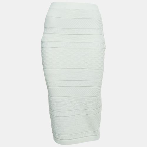 Elisabetta Franchi White Jacquard Knit Pencil Skirt M - Elisabetta Franchi - Modalova