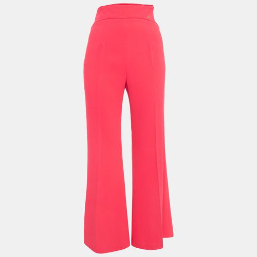 Elisabetta Franchi Fuchsia Pink Crepe Trousers S - Elisabetta Franchi - Modalova