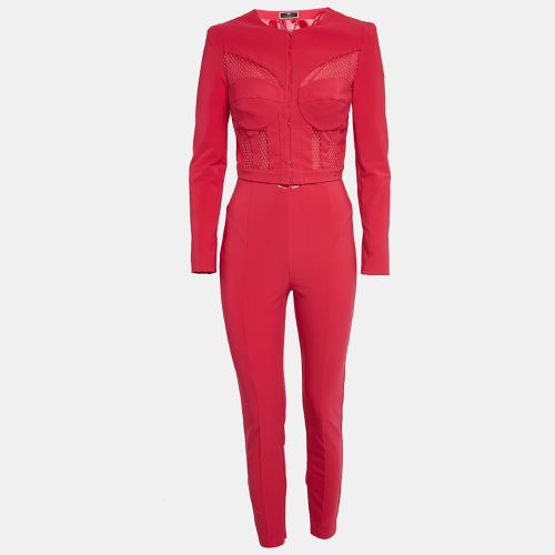 Elisabetta Franchi Pink Polyamide Jumpsuit & Jacket Set M - Elisabetta Franchi - Modalova