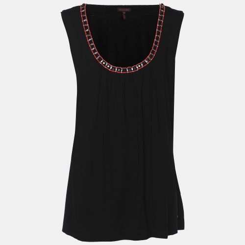 Jersey Beads Embellished Sleeveless Top XL - Escada - Modalova