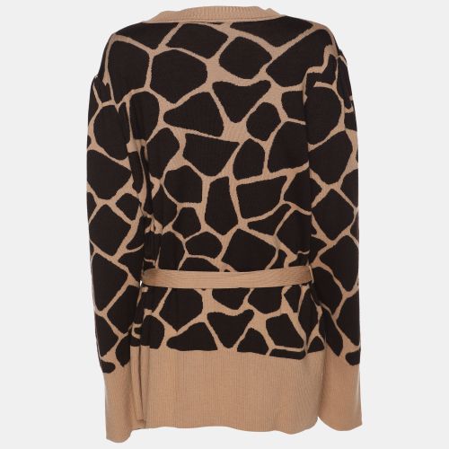 Printed Knit Button Front Sweater XL - Escada - Modalova